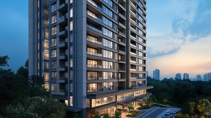 Illustrative apartment render, Byculla, Mumbai