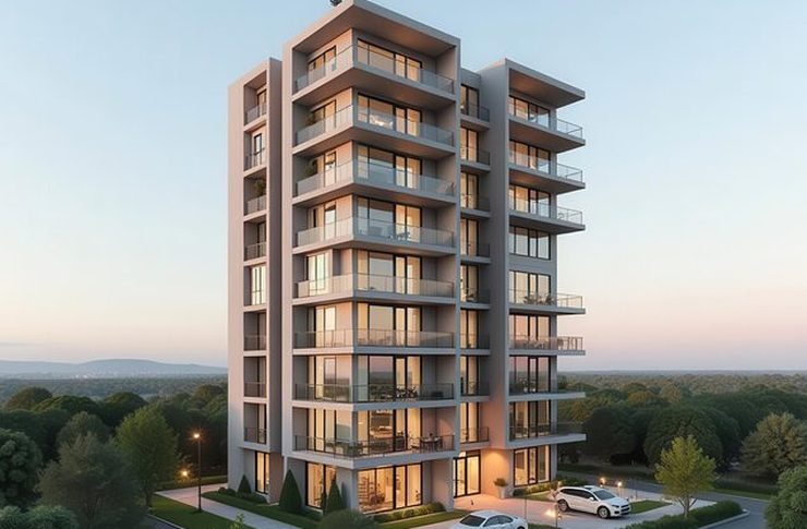 Illustrative render of Runwal One, Manpada, Ghodbunder Road, Thane, Mumbai