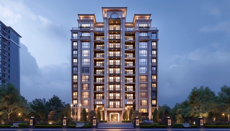 Illustrative render of Ajmera Solis, Kannamwar Nagar, Vikhroli East, Mumbai