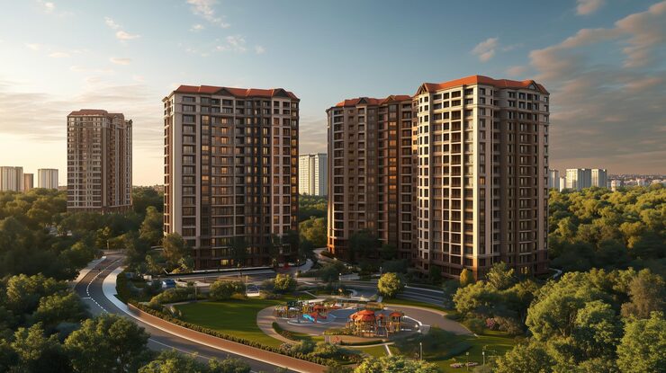 Illustrative render of Birla Taranya, Kalwa, Thane, Mumbai