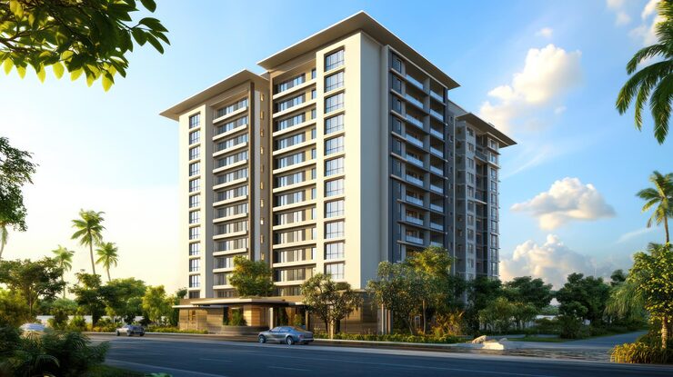 Illustrative render of Marathon Neo Park, Bhandup West, Mumbai